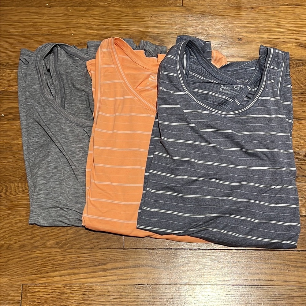 Gap Fit Breathe Cross Back Tops (3 pack)